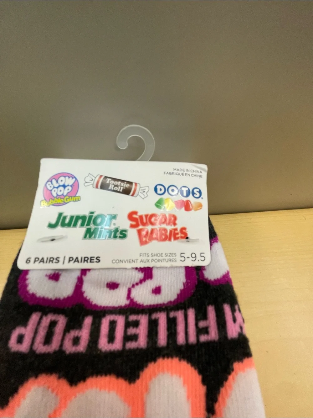 Candy Themed  Graphic Low Cut Socks - 6 - Pk - Size 5-9.5